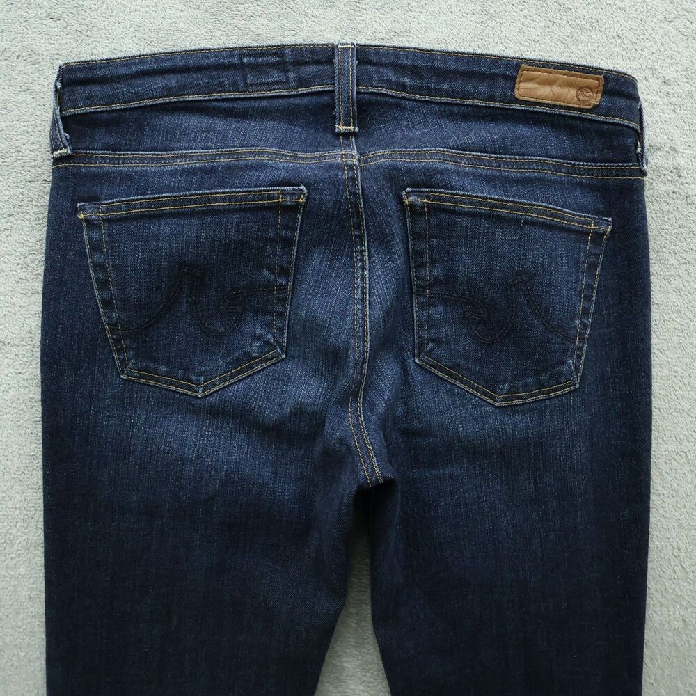 AG Jean Women's Size 27R Blue Low-Rise The Stilt Cigarette Leg Denim 30" Inseam - Picture 14 of 16